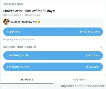 Adrinamonroe OnlyFans Leaked Free Thumbnail Picture - #CSNd4Hasif