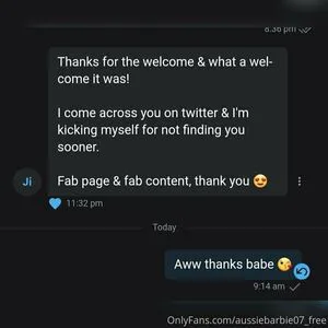 Aussiebarbie07 Free OnlyFans Leaked Free Thumbnail Picture - #3AdpbUdIor