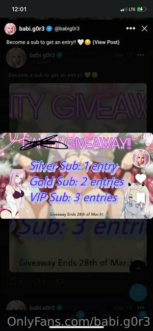 Babi G0r3 OnlyFans Leaked Free Thumbnail Picture - #4iyZhBBbbl
