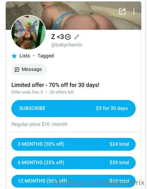 Babycherrix OnlyFans Leaked Free Thumbnail Picture - #eYFx0u2fv8