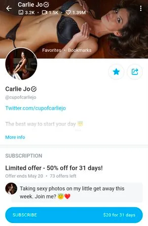 Carlie Jo OnlyFans Leaked Free Thumbnail Picture - #EC49FV17d5