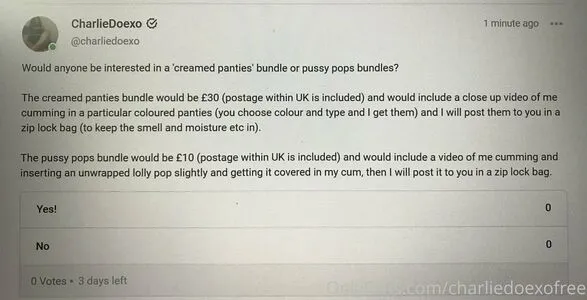 Charliedoexofree OnlyFans Leaked Free Thumbnail Picture - #GAv9qHbJwX