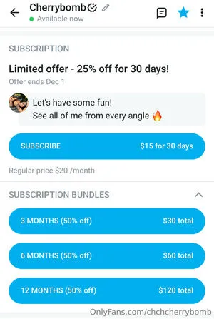 Chchcherrybomb OnlyFans Leaked Free Thumbnail Picture - #NnkL3yswNO