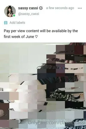 Classic Cassi OnlyFans Leaked Free Thumbnail Picture - #lG9p3L52Sl