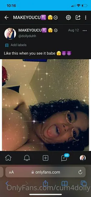 Cum4dolly OnlyFans Leaked Free Thumbnail Picture - #Ehas8zgJK2