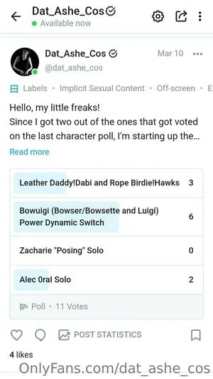 Dat Ashe Cos OnlyFans Leaked Free Thumbnail Picture - #uNWILjfeyJ