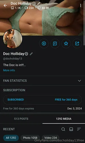 Docholiday13free OnlyFans Leaked Free Thumbnail Picture - #EUBbezIl9d