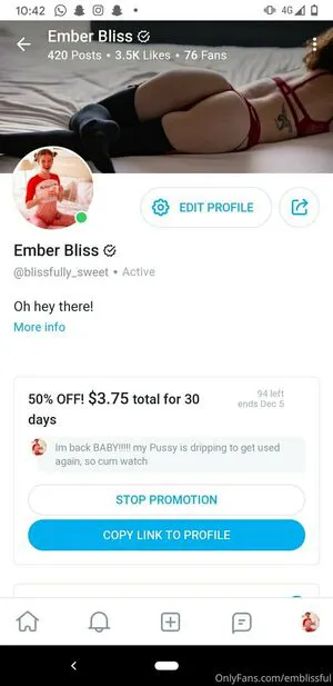 Emblissful OnlyFans Leaked Free Thumbnail Picture - #BFaNv8uoeJ