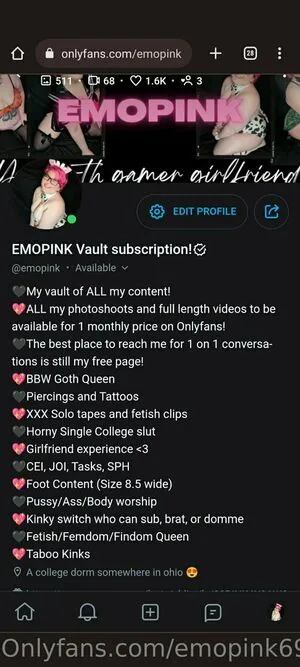 Emopink69 OnlyFans Leaked Free Thumbnail Picture - #5F9mS6yGgz