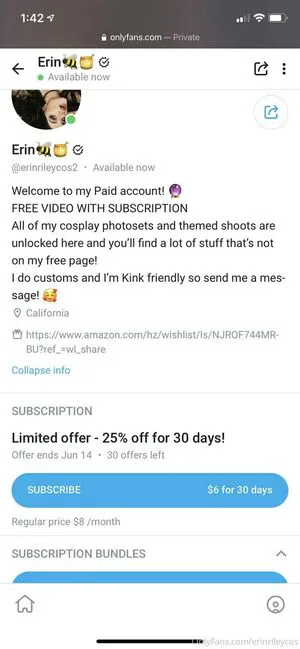 Erinrileycos OnlyFans Leaked Free Thumbnail Picture - #nG0gXo6jJA