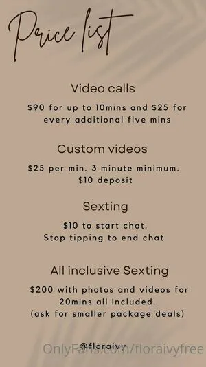 Floraivyfree OnlyFans Leaked Free Thumbnail Picture - #8eoAbgBEhl