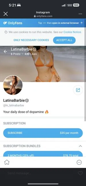 Hi Latinabarbie OnlyFans Leaked Free Thumbnail Picture - #TUdEjaCsca