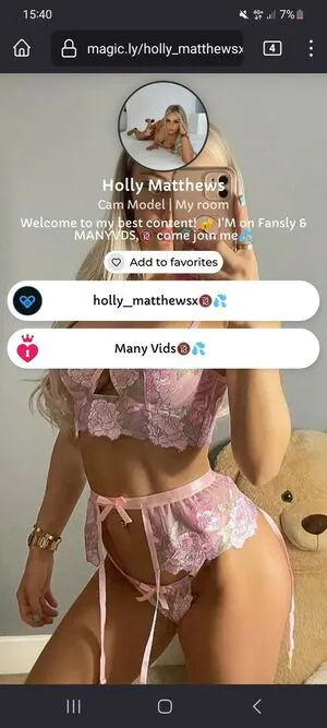 Holly Matthews OnlyFans Leaked Free Thumbnail Picture - #KtxNVfDReh