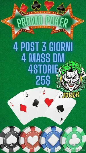 Jokeritalia OnlyFans Leaked Free Thumbnail Picture - #7ocl6EFebA