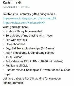Karishma OnlyFans Leaked Free Thumbnail Picture - #149cCRIeN2