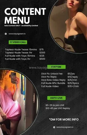 Kayagreentv OnlyFans Leaked Free Thumbnail Picture - #9NJzZRHW1E
