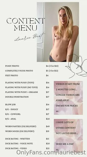 Lauriebest OnlyFans Leaked Free Thumbnail Picture - #6G89LP5Pdv