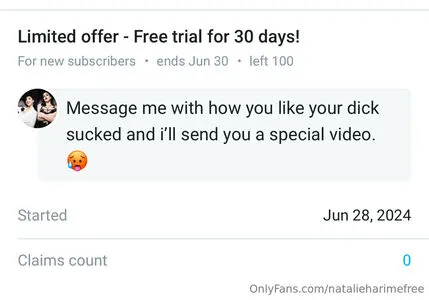 Natalieharimefree OnlyFans Leaked Free Thumbnail Picture - #LiMhkgXOn0