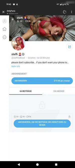 Onlyredsteffi OnlyFans Leaked Free Thumbnail Picture - #p4Q7YS9LFo