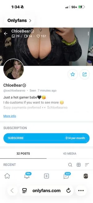 Oxchloebearxo OnlyFans Leaked Free Thumbnail Picture - #mSCdQRDj9O
