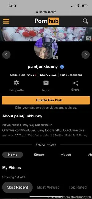 Paintjunkbunnyfree OnlyFans Leaked Free Thumbnail Picture - #uTP467K2pc