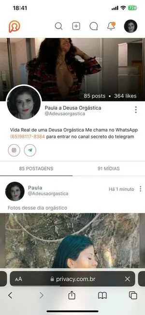 Paula A Deusa Orgastica OnlyFans Leaked Free Thumbnail Picture - #spTX6uLpS6