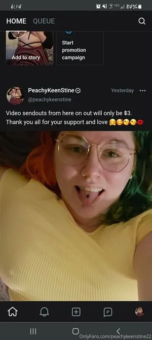 Peachykeenstine22 OnlyFans Leaked Free Thumbnail Picture - #p18t19kCrx