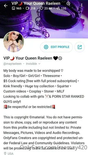 Raemay420 OnlyFans Leaked Free Thumbnail Picture - #s8dbp7oqDs