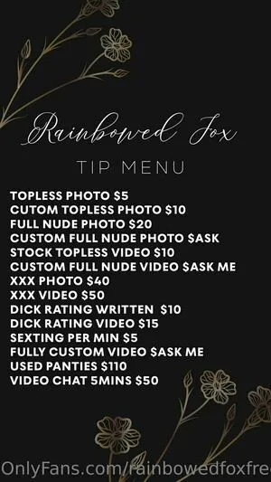 Rainbowedfoxfree OnlyFans Leaked Free Thumbnail Picture - #4aRLglJiJ0