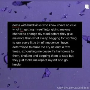 Ravenbadini OnlyFans Leaked Free Thumbnail Picture - #34Xd3q7oZN