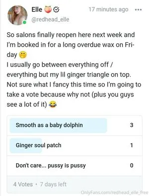 Redhead Elle Free OnlyFans Leaked Free Thumbnail Picture - #6nUZEFjJHI