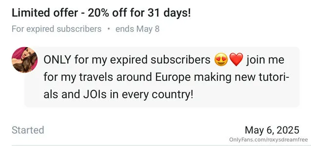 Roxysdreamfree OnlyFans Leaked Free Thumbnail Picture - #D8crf3nCbd