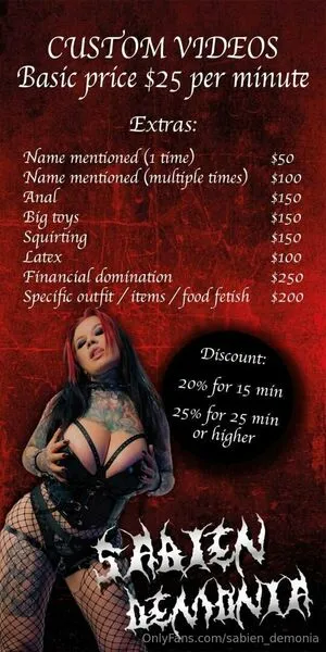 Sabien Demonia OnlyFans Leaked Free Thumbnail Picture - #Ml0OSSxur3
