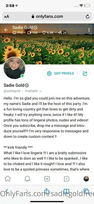 Sadiegoldfree OnlyFans Leaked Free Thumbnail Picture - #MZaWW3XIYS
