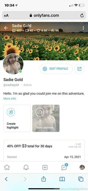 Sadiegoldfree OnlyFans Leaked Free Thumbnail Picture - #dqZ1B3Dd4Y