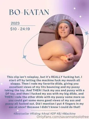 Savannahsolofree OnlyFans Leaked Free Thumbnail Picture - #4XryY6Kc3i
