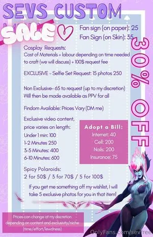 Sevfree OnlyFans Leaked Free Thumbnail Picture - #o5lUVWNa2x