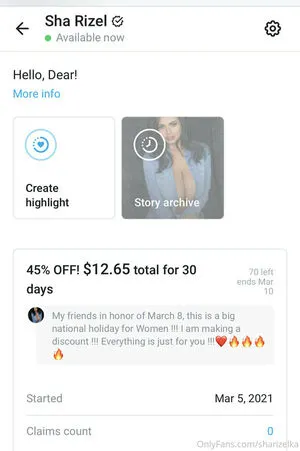 Sharizelka OnlyFans Leaked Free Thumbnail Picture - #7Khkw6viCj
