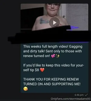 Stormieadams93 OnlyFans Leaked Free Thumbnail Picture - #0iWYDgb7AB
