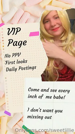 Sweetlillie OnlyFans Leaked Free Thumbnail Picture - #p3VShiEtFl