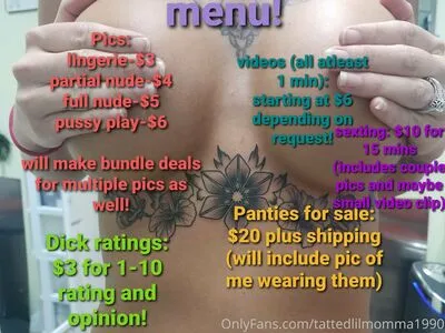 Tattedlilmomma1990 OnlyFans Leaked Free Thumbnail Picture - #zfPGx5WSs4