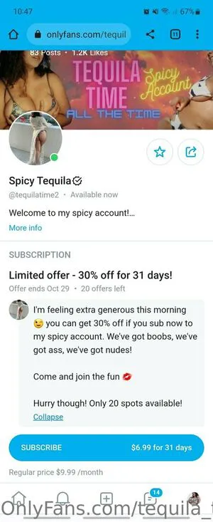 Tequila Time OnlyFans Leaked Free Thumbnail Picture - #8k1HEJxpae