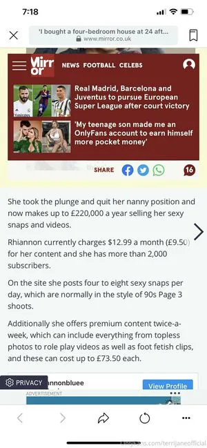 Terrijaneofficial OnlyFans Leaked Free Thumbnail Picture - #QNyqDHapbU