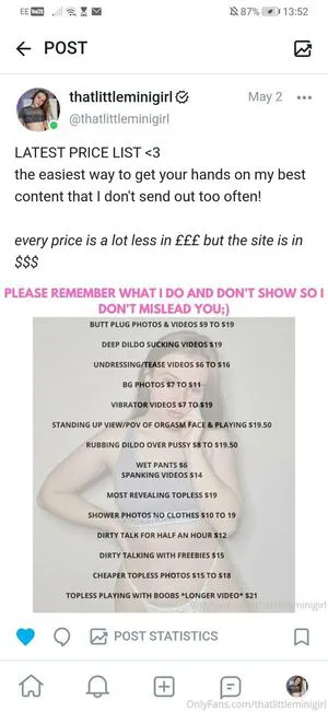 Thatlittleminigirl OnlyFans Leaked Free Thumbnail Picture - #JorWCLVsA7