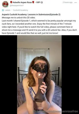 Theaspenrosefree OnlyFans Leaked Free Thumbnail Picture - #N6IphtsfZ6