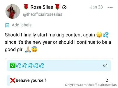 Theofficialrosesilas OnlyFans Leaked Free Thumbnail Picture - #Lu82fpBT9x