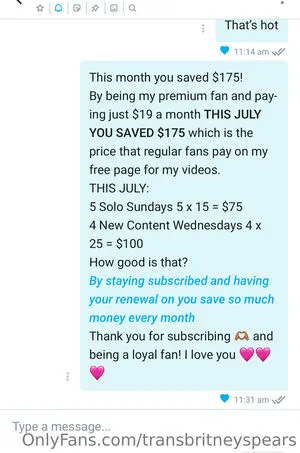 Transbritneyspears OnlyFans Leaked Free Thumbnail Picture - #oGNUP4H026