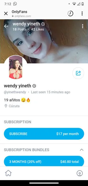 Wendy Yineth OnlyFans Leaked Free Thumbnail Picture - #AbtVaDeGle