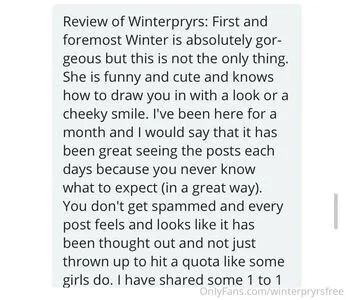 Winterpryrsfree OnlyFans Leaked Free Thumbnail Picture - #gjzsEsciDW