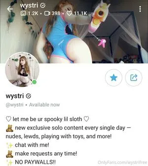 Wystrifree OnlyFans Leaked Free Thumbnail Picture - #0SqpZPnE0R